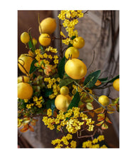 Laden Sie das Bild in den Galerie-Viewer, Vicky Yao Faux Floral - Exclusive Design Artificial Lemon Flowers Arrangement In Ceramic Jar