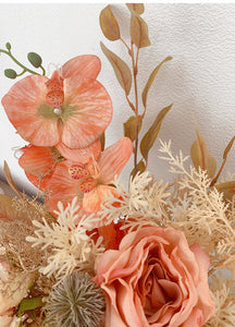Vicky Yao Wedding Flower - Exclusive Design Little Fresh Korean Style Orange Artificial Wedding Bridal 3 Set Boutique