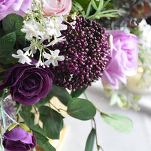 Load image into Gallery viewer, Vicky Yao Faux Floral - Exclusive Design Purple Artificial Roses Arrangement
