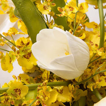 Laden Sie das Bild in den Galerie-Viewer, Vicky Yao Faux Floral - Exclusive Design Artificial Dancing Orchid Tulip Flowers Arrangement