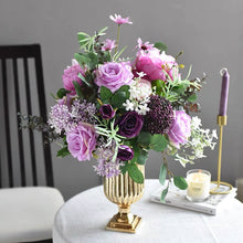 Load image into Gallery viewer, Vicky Yao Faux Floral - Exclusive Design Purple Artificial Roses Arrangement
