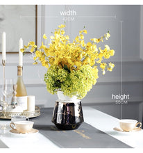Laden Sie das Bild in den Galerie-Viewer, Vicky Yao Faux Floral - Exclusive Design Artificial Yellow Oncidium Floral Arrangement