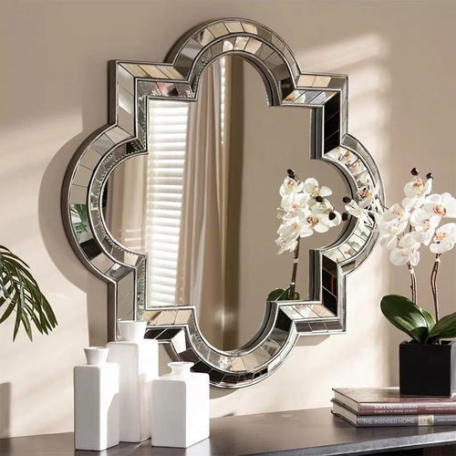 Vicky Yao Wall Art- Art Structure Silver Wall Mirror - Vicky Yao Home Decor SEO