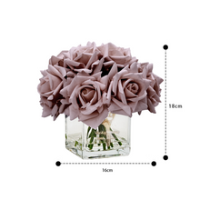 將圖片載入圖庫檢視器 VICKY YAO FRAGRANCE - Real Touch Morandi Gery Rose Floral Art &amp; Luxury Fragrance 50ml