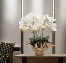 画像をギャラリービューアに読み込む, VICKY YAO Faux Floral - Exclusive Design Shell Vase Artificial Orchids Floral Arrangement