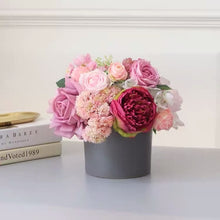 Laden Sie das Bild in den Galerie-Viewer, Vicky Yao Faux Floral - Exclusive Design Real Touch Pink Artificial Flowers Arrangement