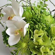 画像をギャラリービューアに読み込む, Vicky Yao Faux Floral - Exclusive Design Fresh Green Real Touch Artificial Flowers Arrangement