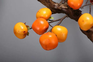 VICKY YAO Faux Plant - Exclusive Design Life Aesthetic Chinese Style Artificial Persimmon Bonsai Art