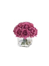 画像をギャラリービューアに読み込む, VICKY YAO FRAGRANCE - Real Touch Purple Gray Rose Floral Art &amp; Luxury Fragrance 50ml