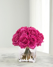 將圖片載入圖庫檢視器 VICKY YAO FRAGRANCE - Real Touch Purple Rose Floral Art &amp; Luxury Fragrance 50ml