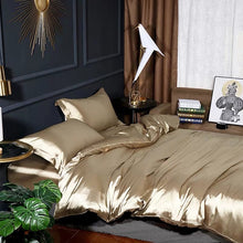 將圖片載入圖庫檢視器 Vicky Yao Home Bedding - 1000TC Weight Luxury Bedding 4 Set in Champagne Gold