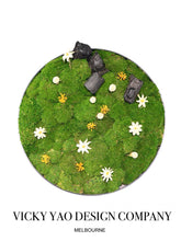 画像をギャラリービューアに読み込む, VICKY YAO Preserved Moss- Exclusive Design Summer Green Preserved Moss Bowl Arrangement