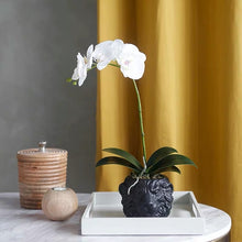 Laden Sie das Bild in den Galerie-Viewer, Vicky Yao Faux Floral - Exclusive Design Real Touch Artificial Orchid Arrangement In Lion Head Pot