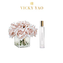 画像をギャラリービューアに読み込む, VICKY YAO FRAGRANCE - Real Touch Morandi Creamy Rose Floral Art &amp; Luxury Fragrance 50ml