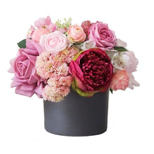將圖片載入圖庫檢視器 Vicky Yao Faux Floral - Exclusive Design Real Touch Pink Artificial Flowers Arrangement