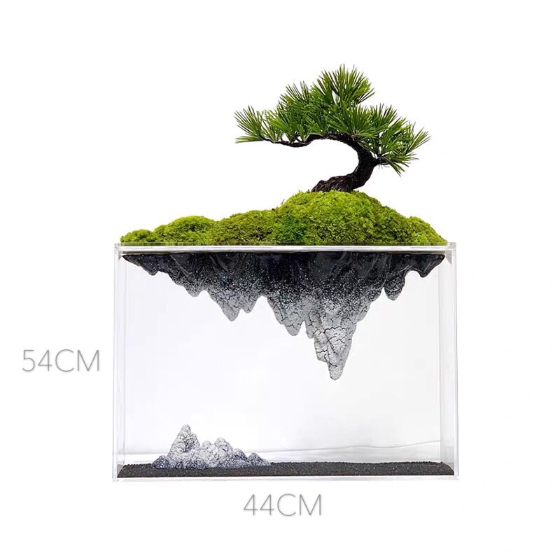 VICKY YAO Faux Plant - Exclusive Design Artificial Bonsai With a Fairyland Like Reflection In Water