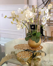 將圖片載入圖庫檢視器 Vicky Yao Faux Floral - Exclusive Design Faux Phalaenopsis Orchid Flowers Arrangement