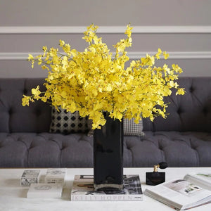 Vicky Yao Faux Floral - Golden Oncidium Floral Arrangement - Vicky Yao Home Decor SEO