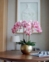 Load image into Gallery viewer, VICKY YAO Faux Floral - Exclusive Design Faux Phalaenopsis Orchid Flowers Arrangement