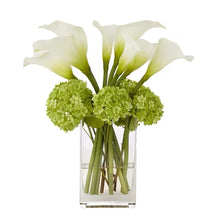 將圖片載入圖庫檢視器 VICKY YAO Faux Floral - Exclusive Design Handmade Faux Floral art of Green Calla Lily
