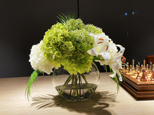 Load image into Gallery viewer, Vicky Yao Faux Floral - Exclusive Design Fresh Green Artificial Hydrangea Flower Arrangement