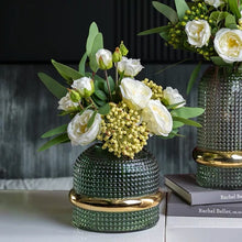 画像をギャラリービューアに読み込む, VICKY YAO Faux Floral - Exclusive Design Artificial White Rose Arrangement In Vase