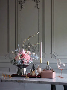 Vicky Yao Faux Floral - Exclusive Design Artificial Pink Romantic Flower Arrangement