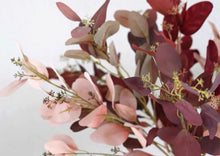 將圖片載入圖庫檢視器 Vicky Yao Faux Floral- Colorful Eucalyptus With Vase - Vicky Yao Home Decor SEO