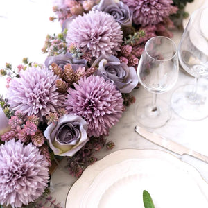Vicky Yao Faux Floral - Exclusive Design Purple Table Decoration And Artificial Flower Art