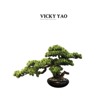 Load image into Gallery viewer, VICKY YAO Design Aesthetic - Exclusive Design Handmade Artificial Bonsai Art 65L x 26W x 45H cm