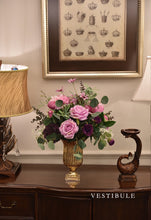 画像をギャラリービューアに読み込む, Vicky Yao Faux Floral - Exclusive Design Purple Artificial Roses Arrangement