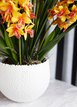画像をギャラリービューアに読み込む, VICKY YAO Faux Floral - Exclusive Design Real Touch Artificial Cymbidium Floral Arrangement