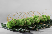 將圖片載入圖庫檢視器 VICKY YAO Wall Art - Exclusive Design Bamboo Art Hotel Project Artificial Natural Hydrangea Arrangement