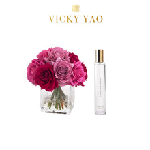 將圖片載入圖庫檢視器 VICKY YAO FRAGRANCE - Real Touch Mix Rose Floral Art &amp; Luxury Fragrance 50ml