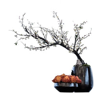 將圖片載入圖庫檢視器 VICKY YAOFaux Bonsai - Exclusive Design Artificial Plum Blossom Bonsai Arrangement