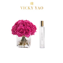 画像をギャラリービューアに読み込む, VICKY YAO FRAGRANCE - Real Touch Purple Rose Floral Art &amp; Luxury Fragrance 50ml