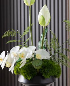 VICKY YAO Faux Floral - Exclusively Design Natural Artificial Lotus Art Flower Arrangement