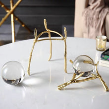 画像をギャラリービューアに読み込む, VICKY YAO Table Decor - A pair of luxury crystal ball decorations