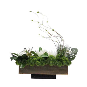 Vicky Yao Faux Floral - Exclusive Design Table Artificial Green Floral Arrangement