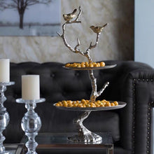 Load image into Gallery viewer, VICKY YAO Table Decor - Luxury Bird 2 Tier Cake Stand